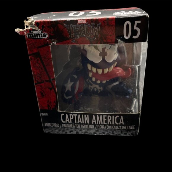 Funko Minis – Captain America #05 / Marvel Venom Bobble-Head Figure - Picture 1 of 4